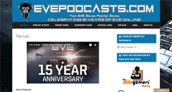 Desktop Screenshot of evepodcasts.com